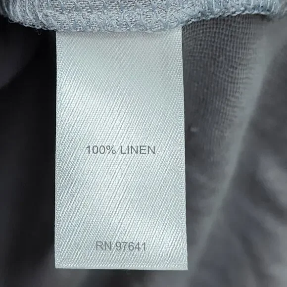 NWT J Jill Love Linen Shirt XL Pintuck Gray Popover Top Lagenlook Cottagecore - Picture 13 of 13